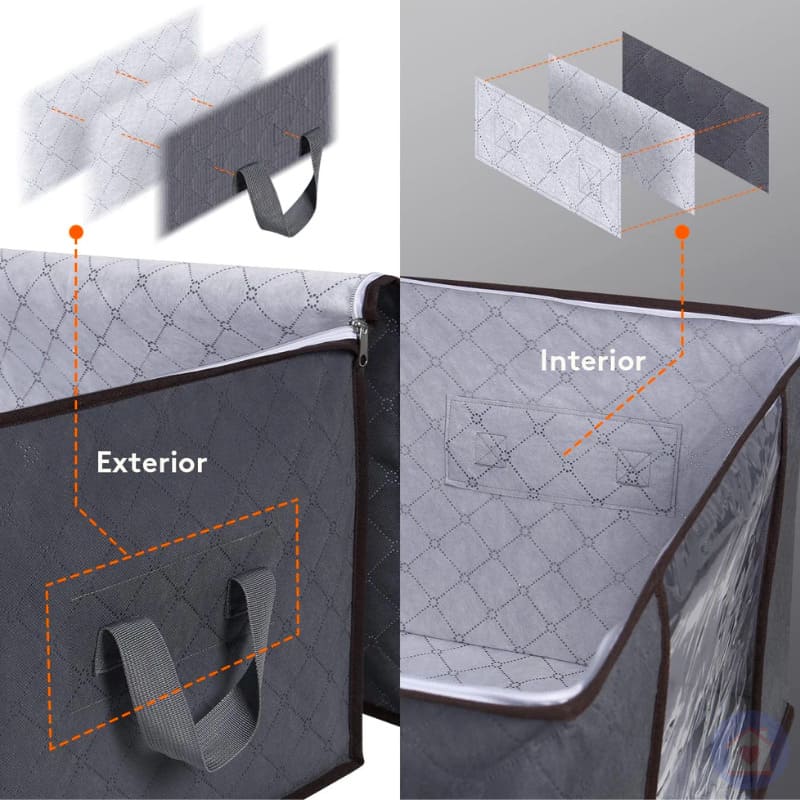 Bolsa Organizadora Grande 90L para Roupas, Cobertor, Edredons, Roupa de Cama Lar da Ana