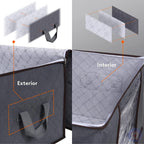 Bolsa Organizadora Grande 90L para Roupas, Cobertor, Edredons, Roupa de Cama Lar da Ana