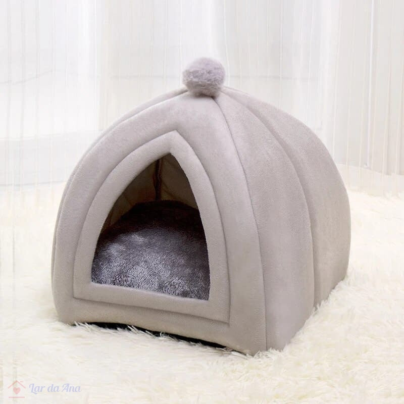 Caminha Iglu Cabana para Cachorro Gato com Almofada lar da ana