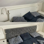 Capa de Cabeceira Casal Solteiro em Veludo