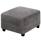 Capa para Puff Retangular - Tecido Veludo lar da ana cinza