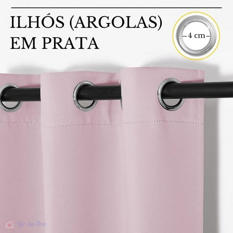 Cortina Blackout para Quarto, Sala, Berçário com Isolamento Térmico