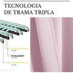 Cortina Blackout para Quarto, Sala, Berçário com Isolamento Térmico