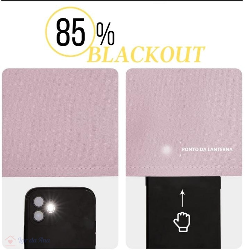 Cortina Blackout para Quarto, Sala, Berçário com Isolamento Térmico