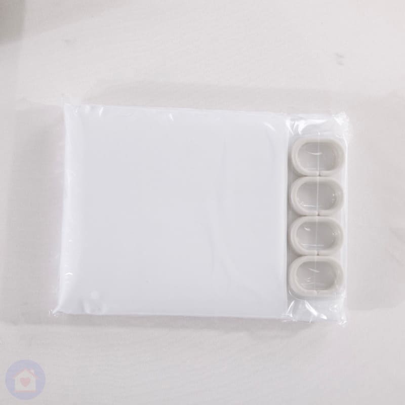 Cortina para Banheiro Box Impermeável Plástico Branca