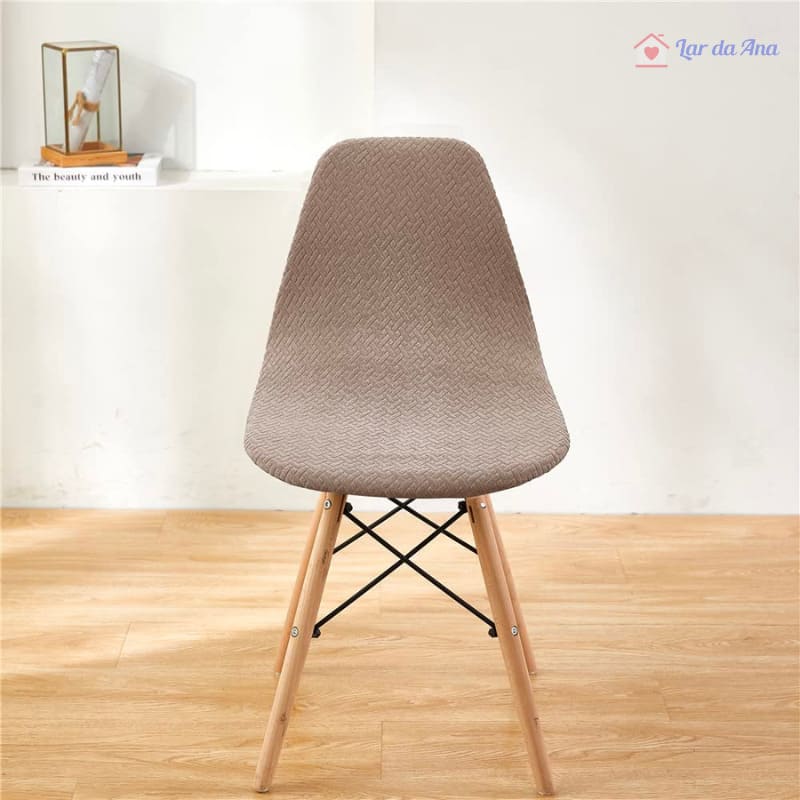 Kit Capas de Cadeira Eames Eiffel - Tecido Jacquard Lar da Ana
