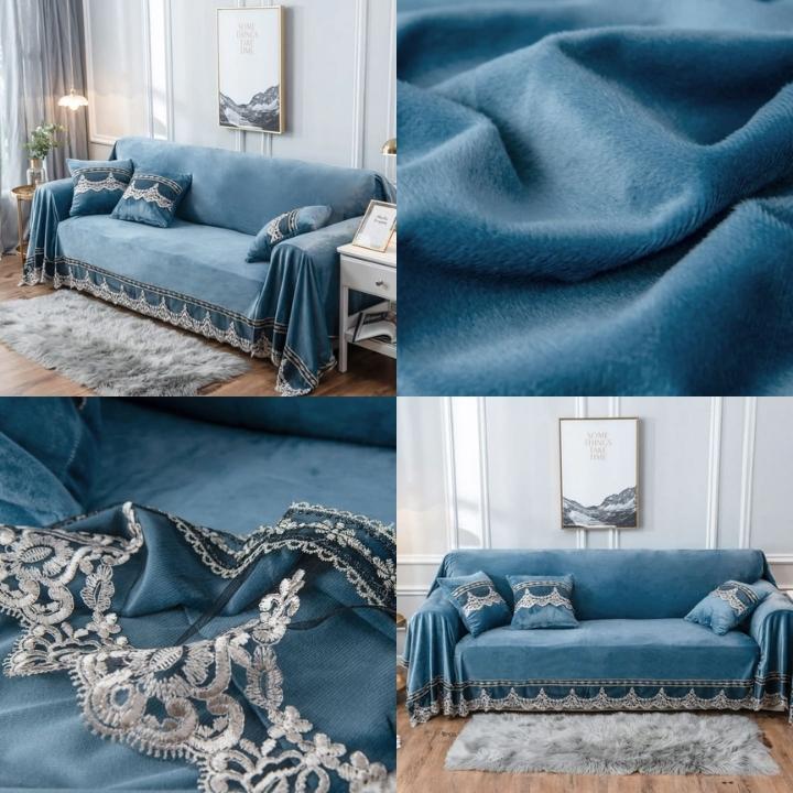Mantas para sofas, manta sofa azul, manta sofa grande