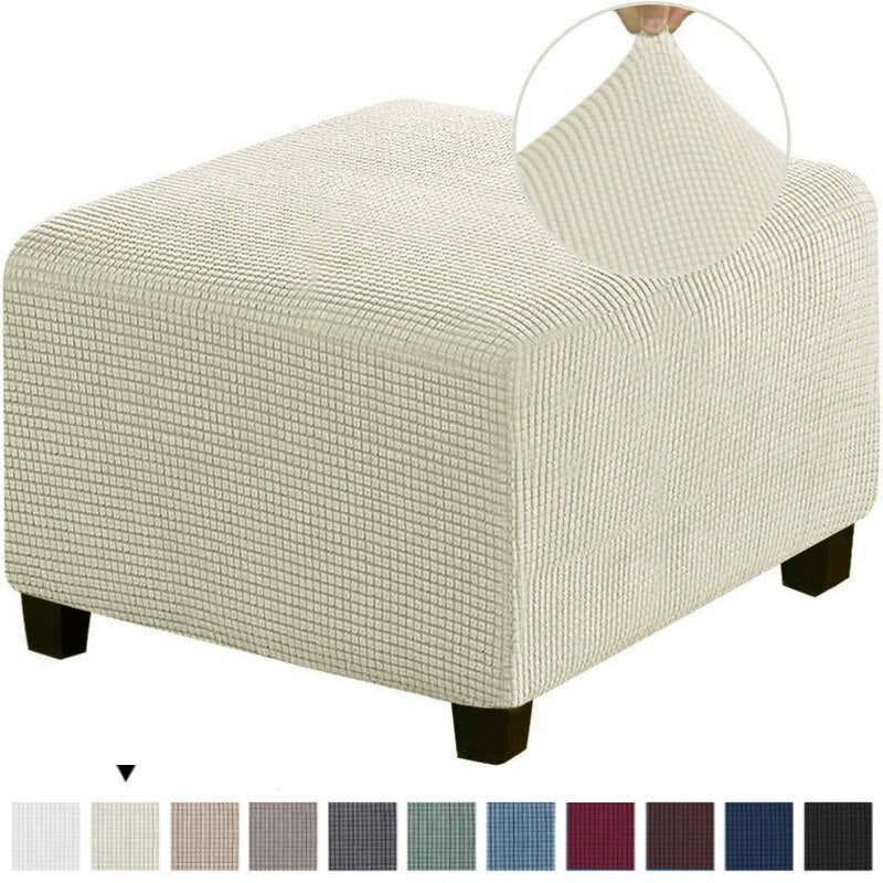 Capa para Puff Retangular - Tecido Jacquard
