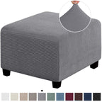 Capa para Puff Retangular - Tecido Jacquard