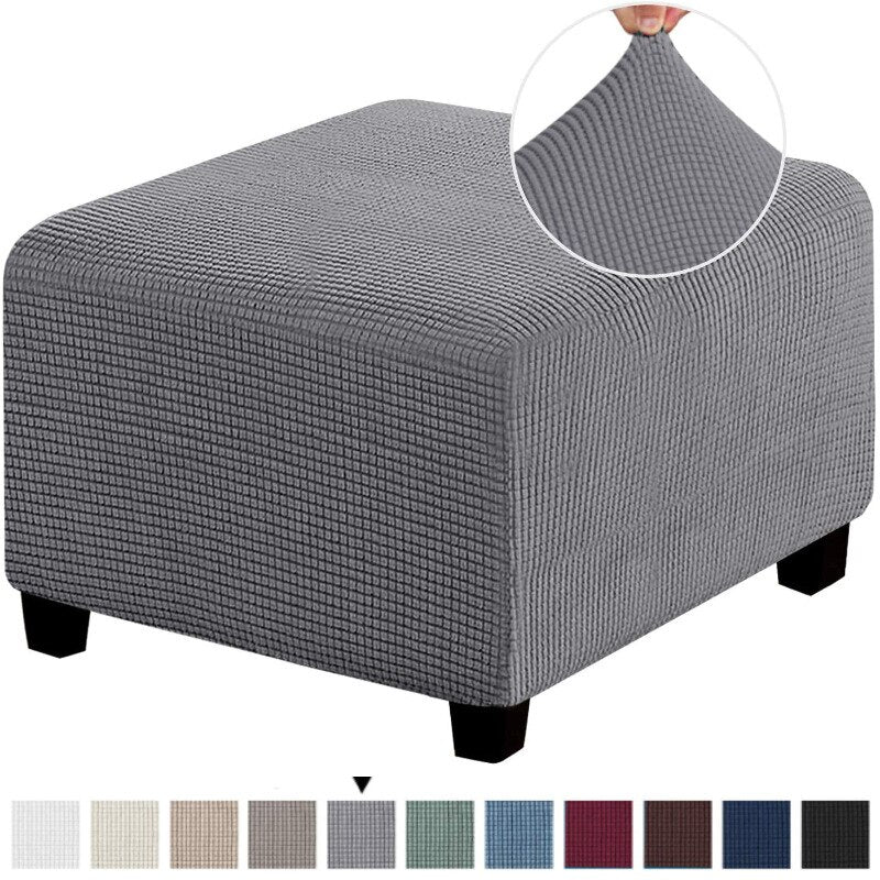 Capa para Puff Retangular - Tecido Jacquard