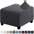 Capa para Puff Retangular - Tecido Jacquard