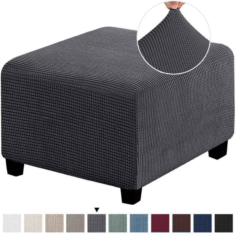 Capa para Puff Retangular - Tecido Jacquard