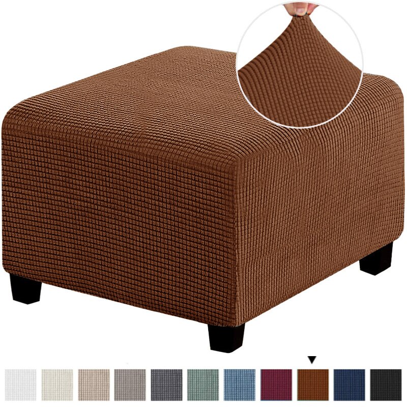 Capa para Puff Retangular - Tecido Jacquard