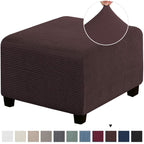 Capa para Puff Retangular - Tecido Jacquard