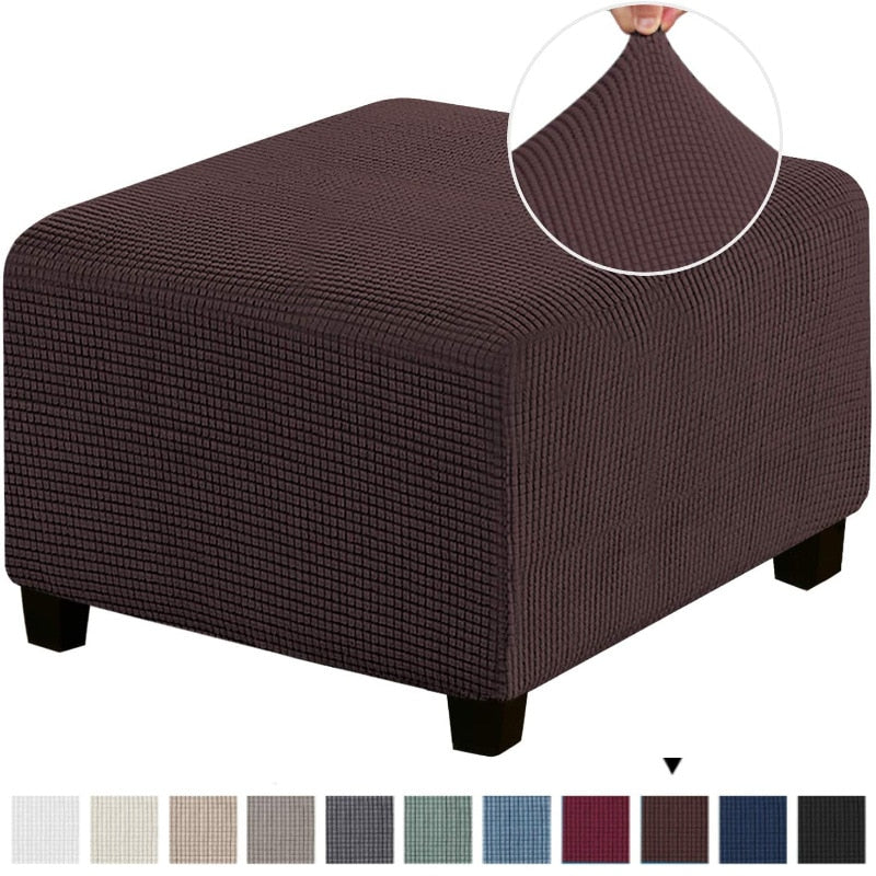 Capa para Puff Retangular - Tecido Jacquard
