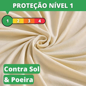 Capa de Sofá Lisa - Tecido Poliéster lar da ana. Proteção nível 1: contra sol e poeira