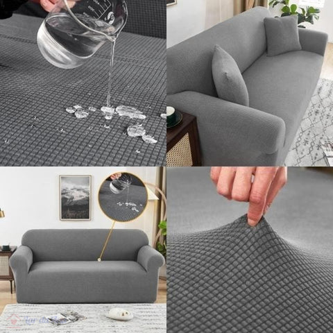 Capa Sofá Retrátil Semi Impermeável - Tecido Jacquard lar da ana cinza claro https://lardaana.com/products/capa-sofa-retratil-semi-impermeavel-tecido-jacquard