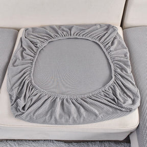Capa de Sofá Individual Impermeável Almofada/Assento - Tecido Jacquard Quadrado