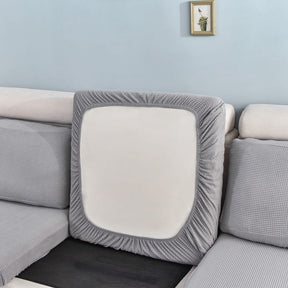 Capa de Sofá Individual Impermeável Almofada/Assento - Tecido Jacquard Quadrado